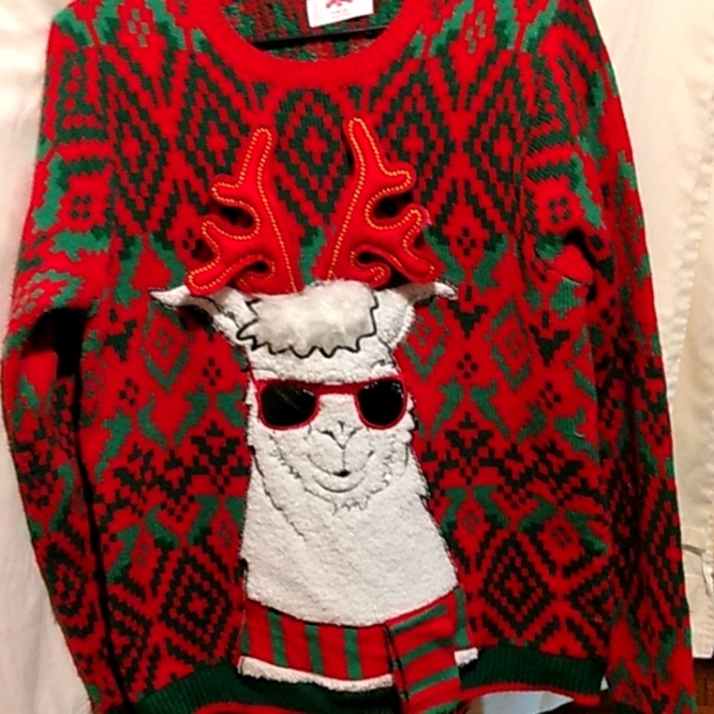 Holiday Time man's ugly sweater sz M